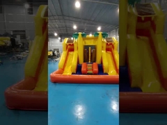 PVC 4x4x3m Combos قابلة للنفخ بيت القفز الصغير الأطفال قلعة القفز مع المنحدر