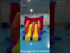 قصر القفز المضغوط ذو الجودة العالية مع المنحدر الجاف منزل القفز المضغوط مع المنحدر C