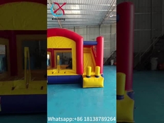 منزل القفز المضغوط مع المنحدرات الجافة قصر مضغوط مضحك ترامبول مضغوط للأطفال