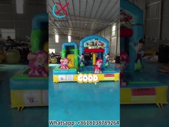 الكرتون الشهير المنزل القابل للنفخ مع الشرائح