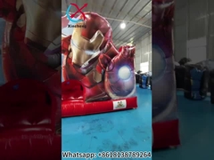 التصميم الجديد الطباعة الرقمية المنزل القابل للنفخ مع الشرائح مارول الرجل الحديدي