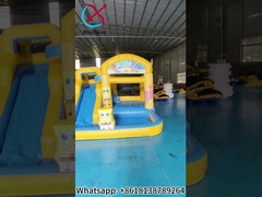 تجاري مضاد للنار المضغوطة الجمعية الإسفنج بوب البنطال المربع المنزل المرتفع مع الشرائح