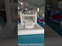 زفاف أبيض مُنفخ قصر قفز