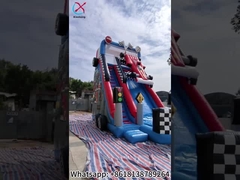 المزلقات الجافة القابلة للنفخ المزلقات السباقية القصر المضحك
