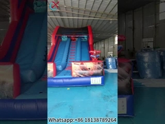 شرائح PVC قابلة للنفخ Spiderman بطل شرائح جافة قابلة للنفخ مزدوجة