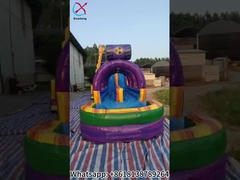 المنزلق الضخم المضغوط المنزلق المزدوج المضغوط للماء قلعة لونغ لين