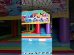 القفز القابل للانفجار القصر المنزلق العالم تحت الماء موضوع المنزل التجاري القفز