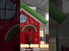بيت عيد الميلاد المضغوط ديكور عطلة في الهواء الطلق مع ضوء LED