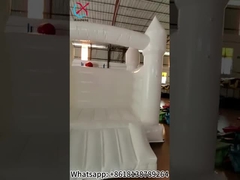 الزفاف الأبيض المضغوط المنزل القفز المضغوط للصغار
