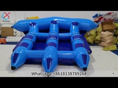 المورد الموز المضغوطة قوارب المنشفة الأزرق الطائرة العائمة الموز الألعاب المائية