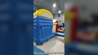 منزل ترتد منزلق مزدوج مرح لحفلات الأطفال