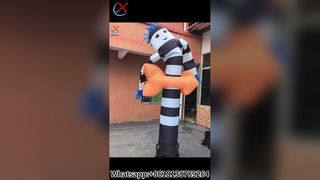 راقص الهواء الأبيض والأسود للمناسبات