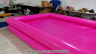 متعة حفلة حمام السباحة الوردية المخصصة!