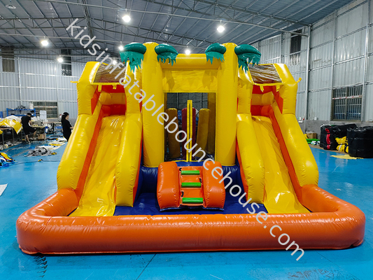 PVC 4x4x3m Combos قابلة للنفخ بيت القفز الصغير الأطفال قلعة القفز مع المنحدر